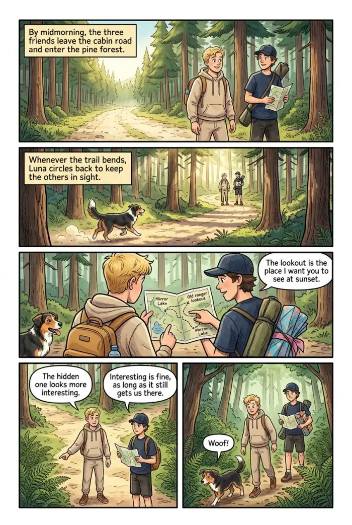 Pagina 2 del fumetto Cartoon "Happy birthday" creato con myComics.ai