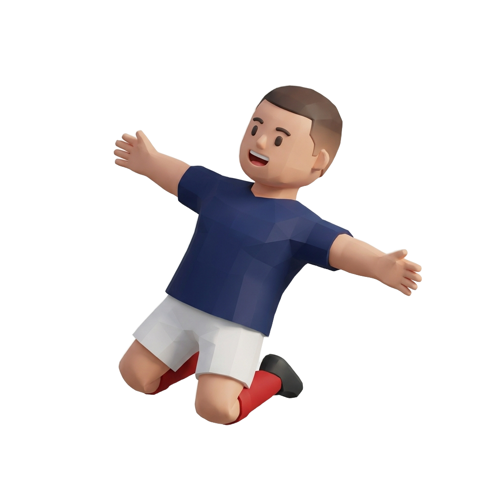 Francia player celebrating