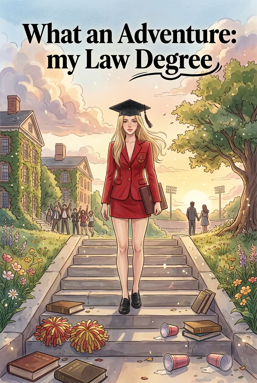 Personalized graduation comic with vibrant celebration scene