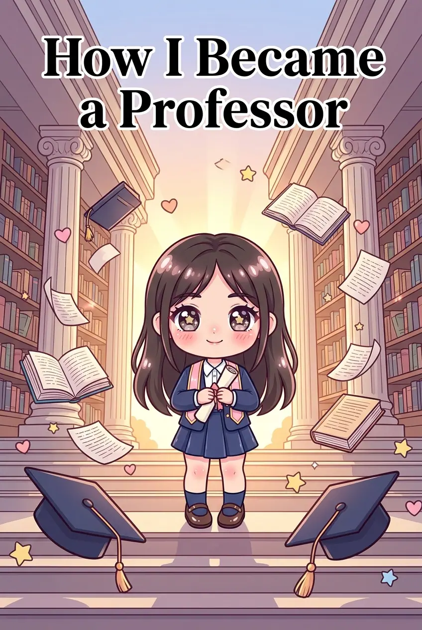 Manga-style graduation comic cover with dynamic poses