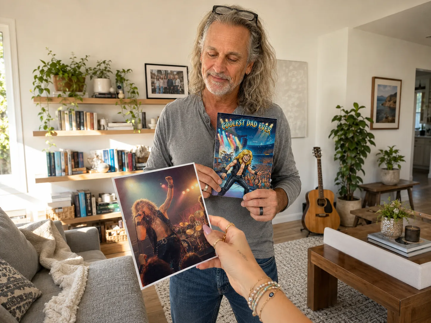 A couple turned into comic book characters from their own photos in a personalized myComics.ai comic