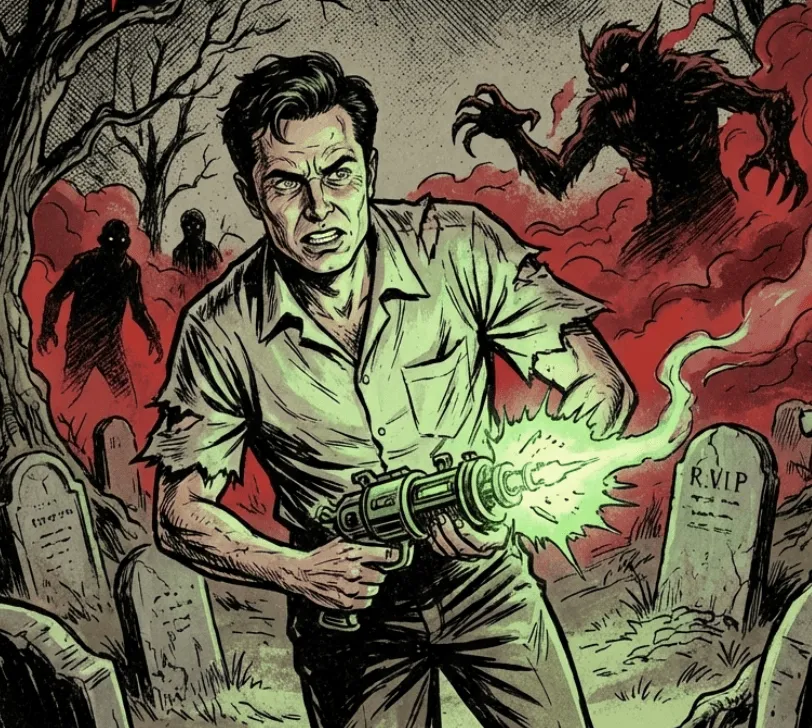 Horror comic style